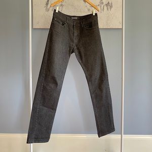 Private member size 33 stretch jeans in heathered black
